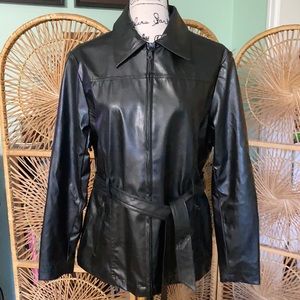 Ladies Size L (12/14) Black jacket NOT LEATHER